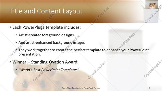 Title and Content presentation slide layout