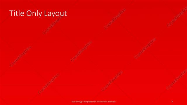 Title Only presentation slide layout