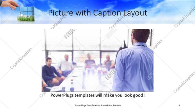 Picture with Caption presentation slide layout