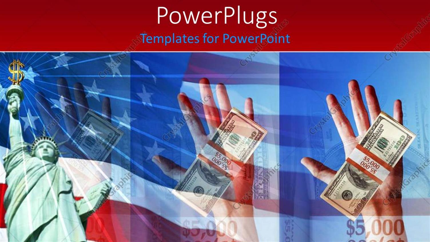 Featuring a Hand with a Bundle of Dollar Notes