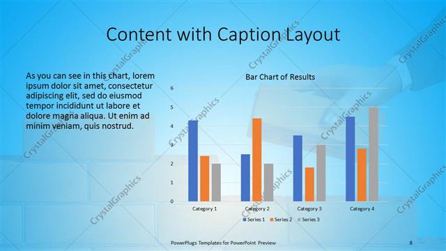 Content with Caption presentation slide layout