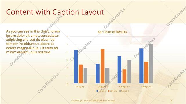 Content with Caption presentation slide layout