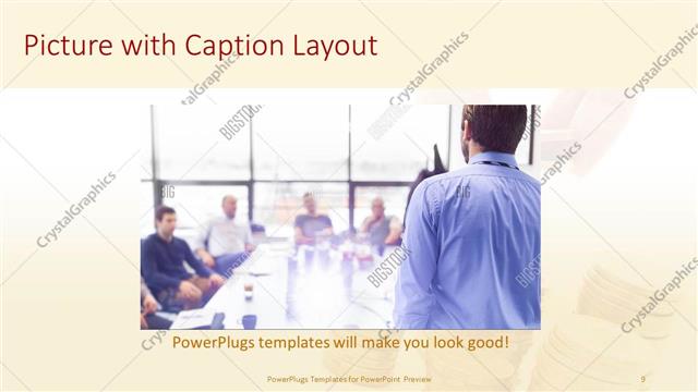 Picture with Caption presentation slide layout