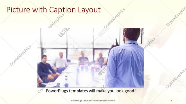 Picture with Caption presentation slide layout
