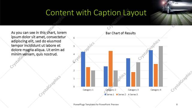 Content with Caption presentation slide layout