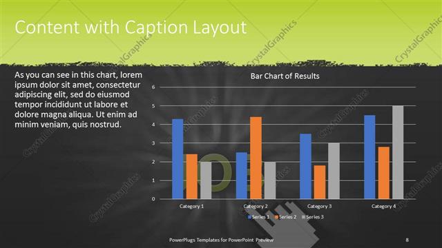 Content with Caption presentation slide layout