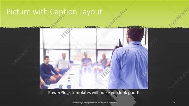 Picture with Caption presentation slide layout