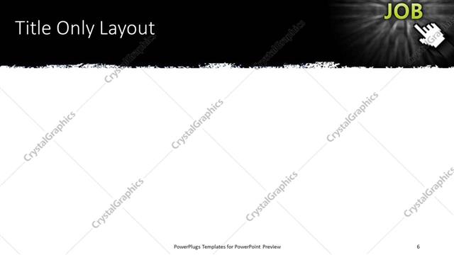 Title Only presentation slide layout