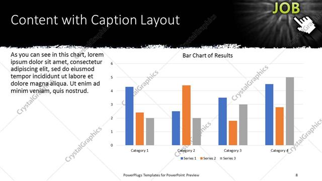 Content with Caption presentation slide layout