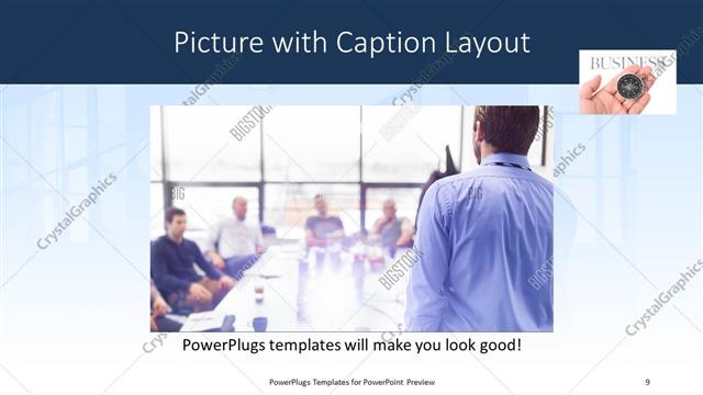 Picture with Caption presentation slide layout