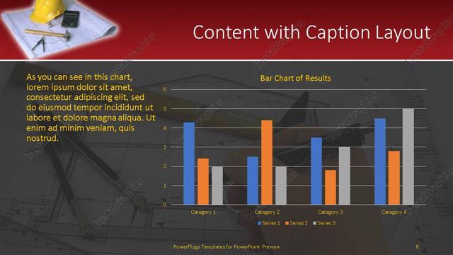 Content with Caption presentation slide layout
