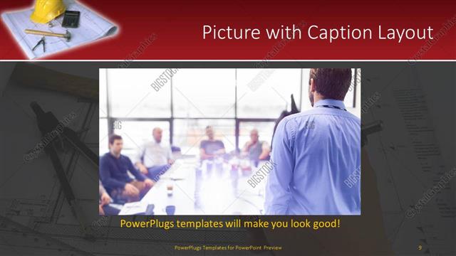 Picture with Caption presentation slide layout