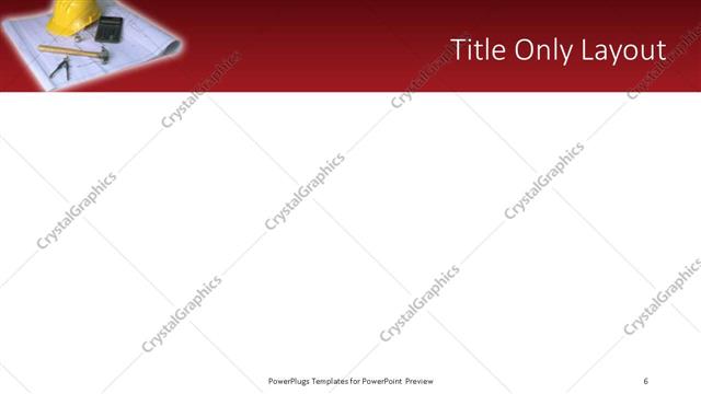 Title Only presentation slide layout
