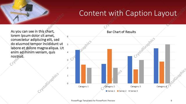 Content with Caption presentation slide layout