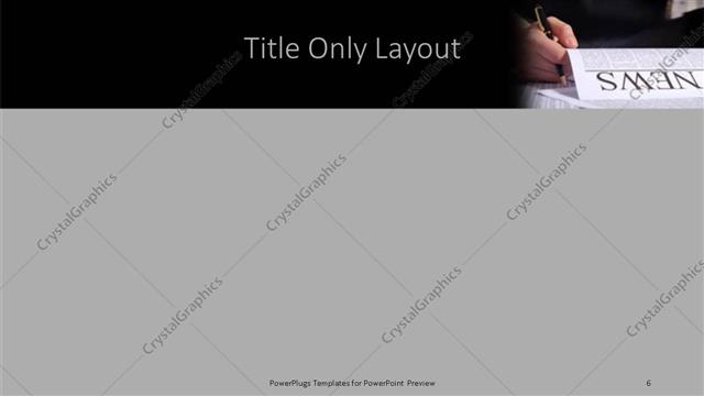 Title Only presentation slide layout