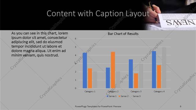 Content with Caption presentation slide layout