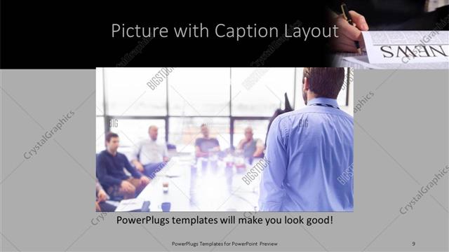 Picture with Caption presentation slide layout