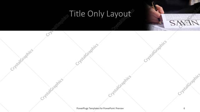 Title Only presentation slide layout