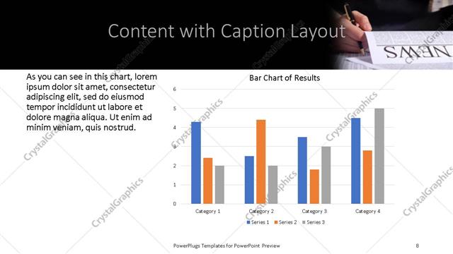 Content with Caption presentation slide layout