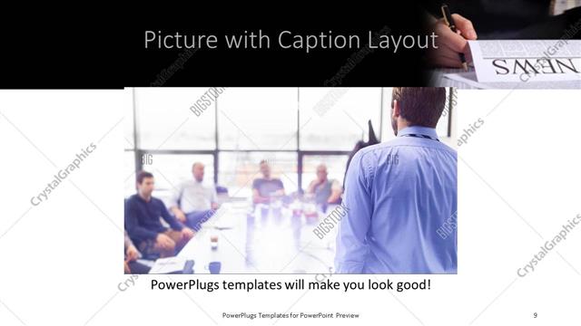 Picture with Caption presentation slide layout