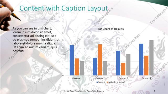 Content with Caption presentation slide layout