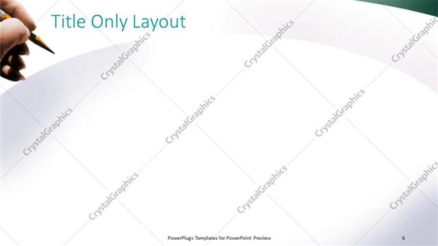 Title Only presentation slide layout