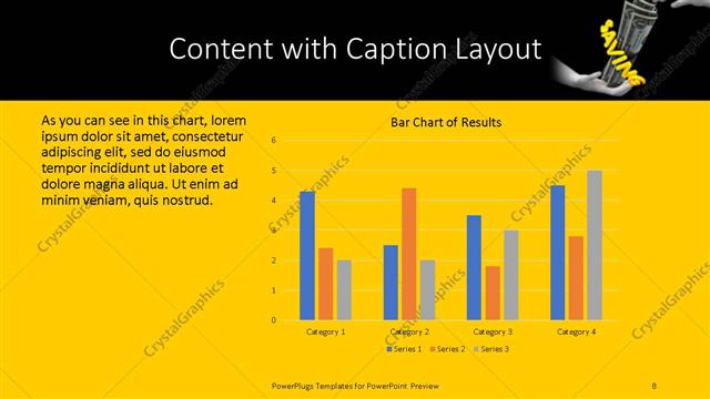 Content with Caption presentation slide layout