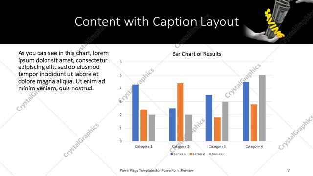 Content with Caption presentation slide layout