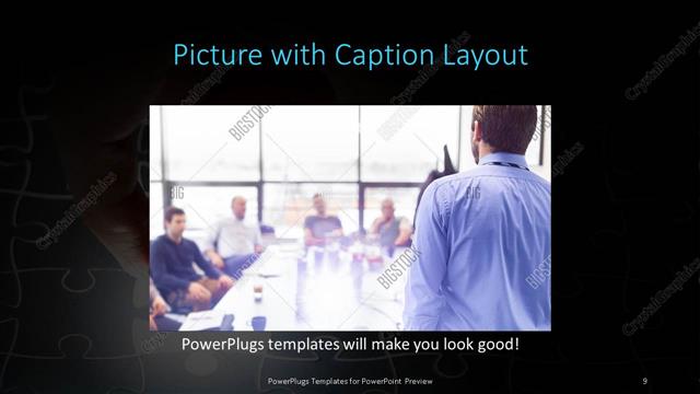 Picture with Caption presentation slide layout
