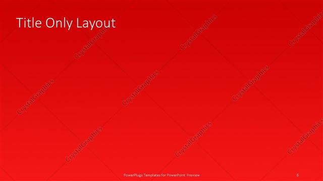 Title Only presentation slide layout