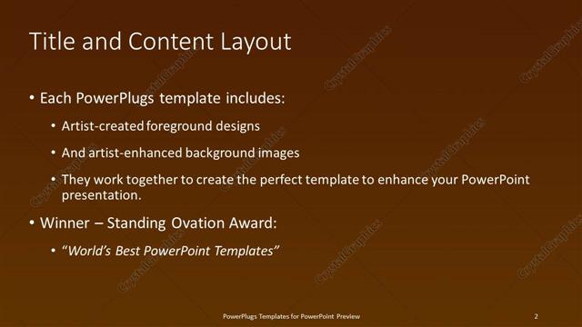 Title and Content presentation slide layout