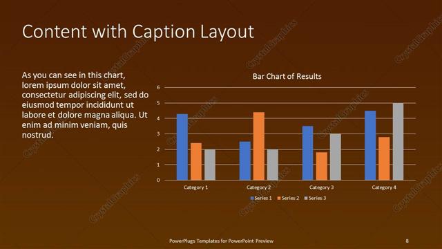 Content with Caption presentation slide layout