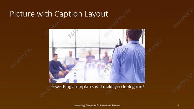 Picture with Caption presentation slide layout