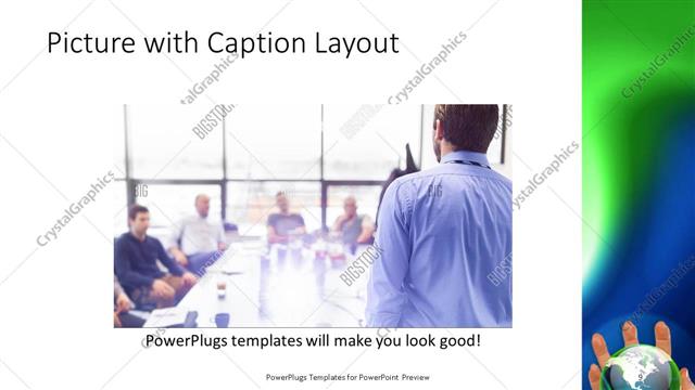 Picture with Caption presentation slide layout