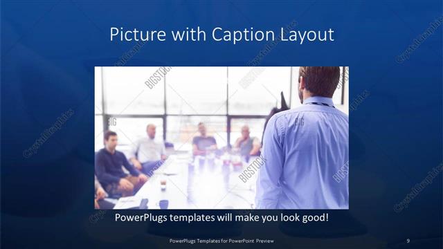 Picture with Caption presentation slide layout