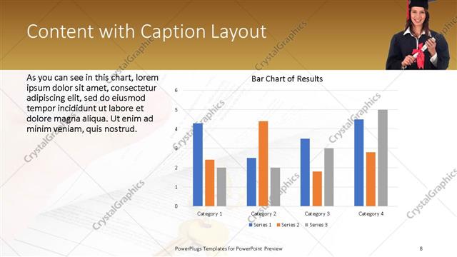 Content with Caption presentation slide layout