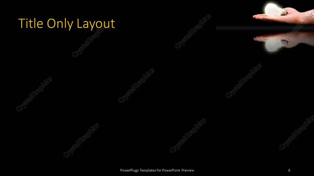 Title Only presentation slide layout