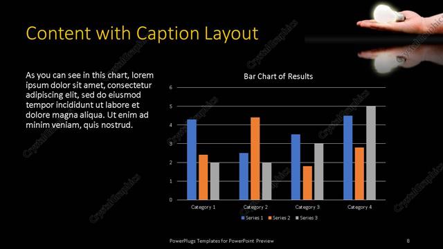 Content with Caption presentation slide layout