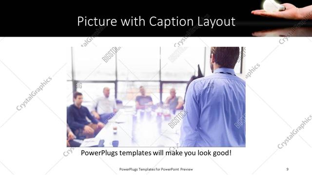 Picture with Caption presentation slide layout