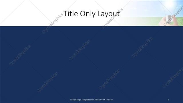 Title Only presentation slide layout