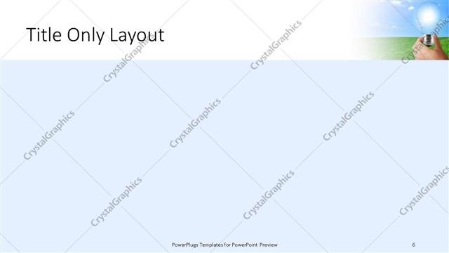 Title Only presentation slide layout