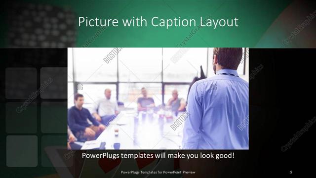 Picture with Caption presentation slide layout