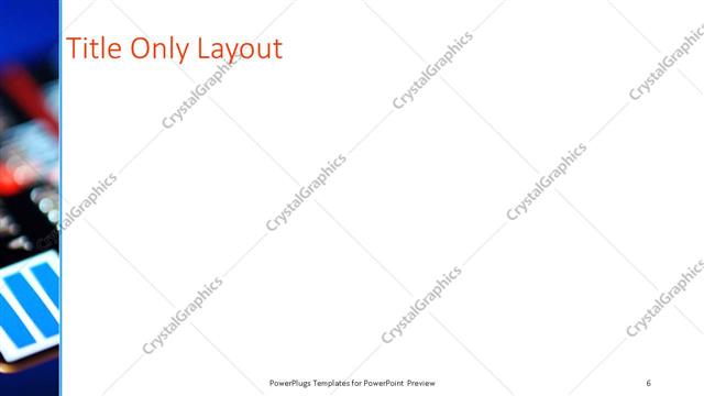 Title Only presentation slide layout