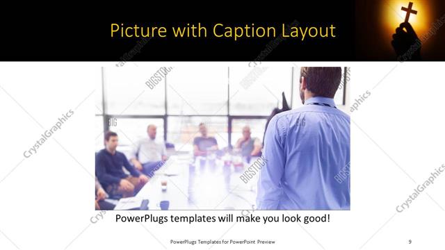 Picture with Caption presentation slide layout