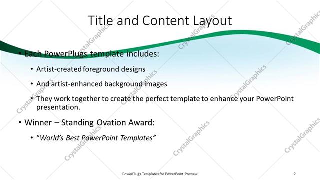 Title and Content presentation slide layout