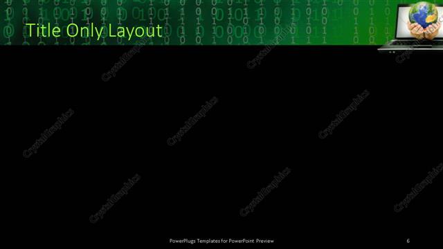 Title Only presentation slide layout