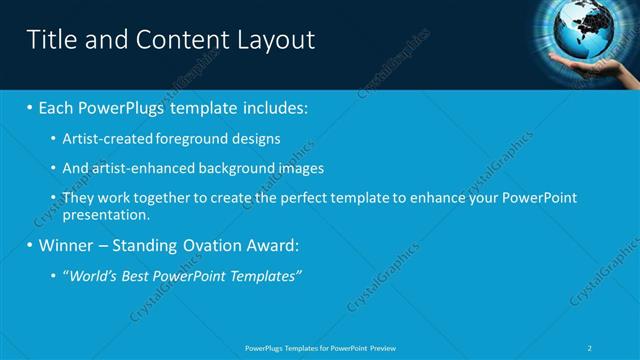 Title and Content presentation slide layout