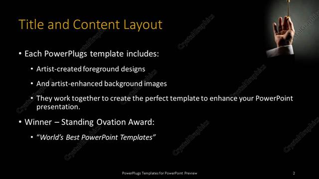 Title and Content presentation slide layout