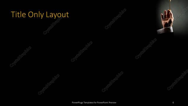 Title Only presentation slide layout