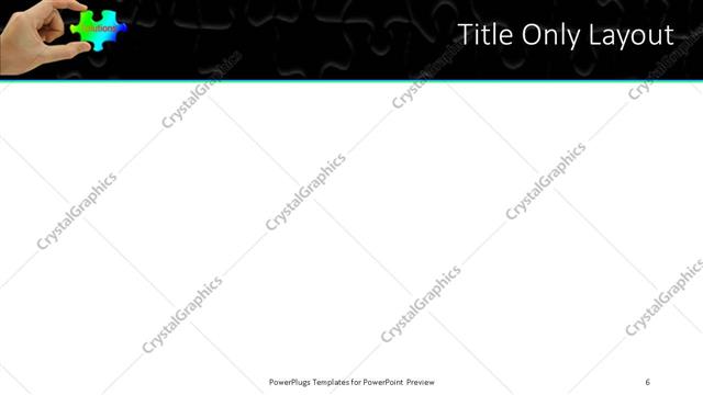 Title Only presentation slide layout